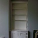 Farrow and Ball painted alcove unit