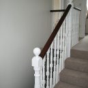 Classic wooden banister 