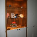 Built in contemporary shaker style cupboards